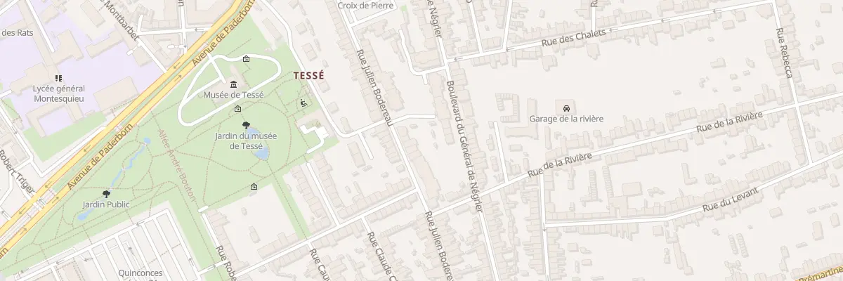 Plan du 83 Rue Julien Bodereau au Mans
