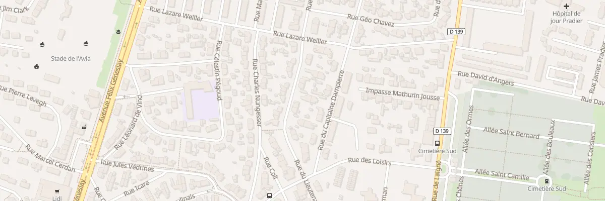 Plan du 17 Rue du Lt de Vaisseau Paris au Mans