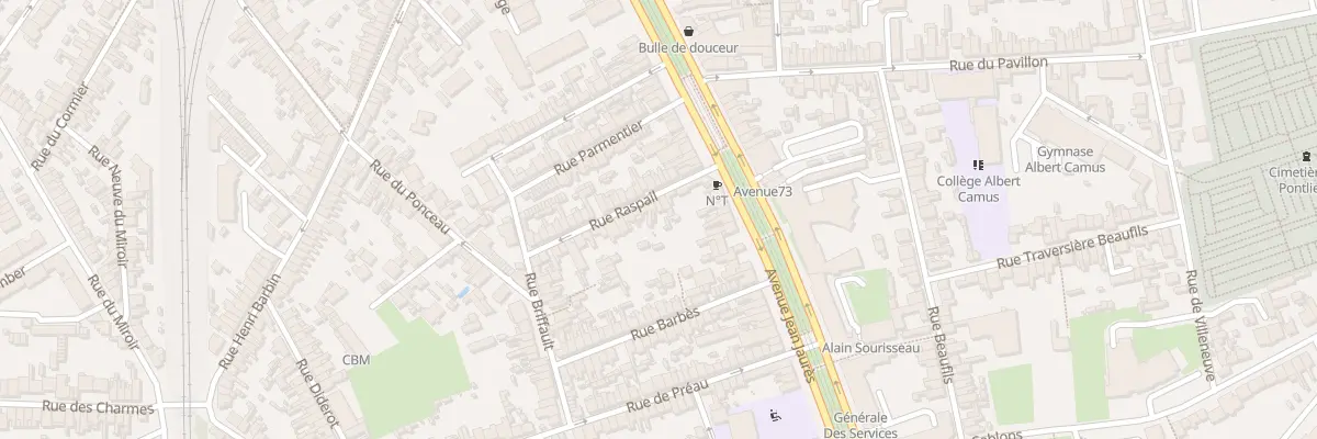 Plan du 15 Rue Raspail au Mans
