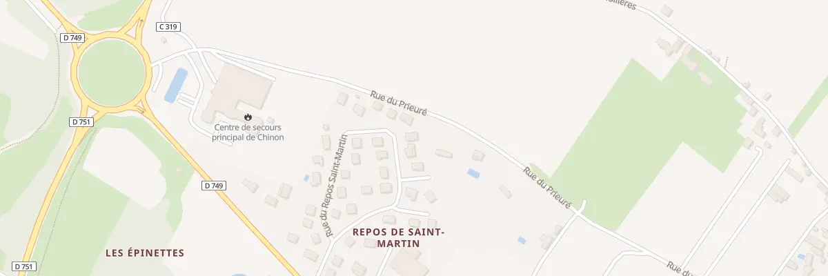 Plan du 9 Rue du Repos Saint Martin à Chinon
