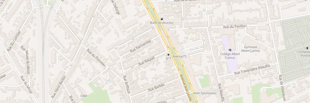 Plan du 8 Rue Raspail au Mans