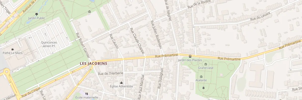 Plan du 29 Rue Prémartine au Mans