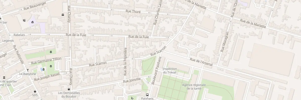 Plan du 59 Rue Scarron au Mans