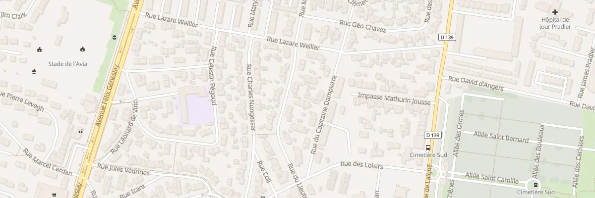 Plan du 15 Rue du Lt de Vaisseau Paris au Mans