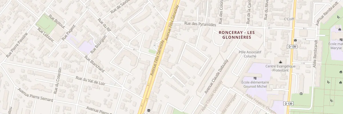 Plan du 271 Av Félix Geneslay au Mans