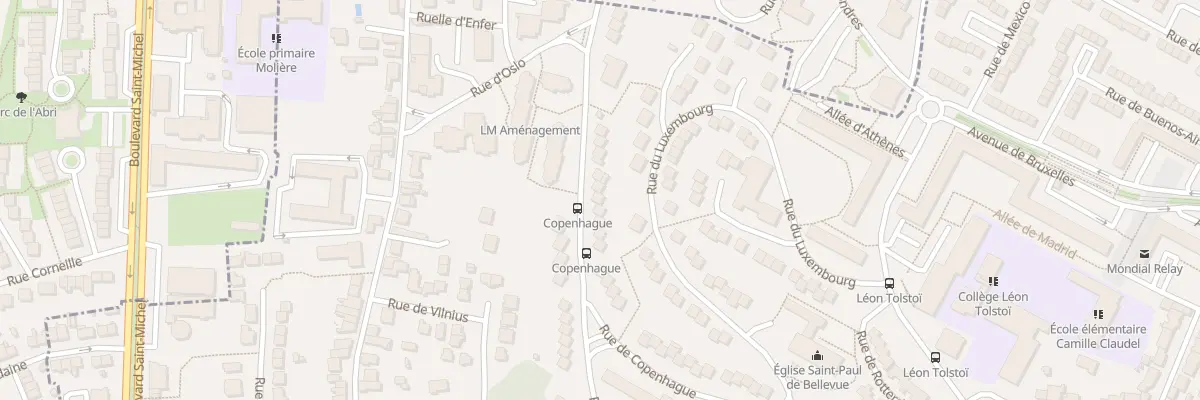 Plan du 18 Rue de Budapest au Mans