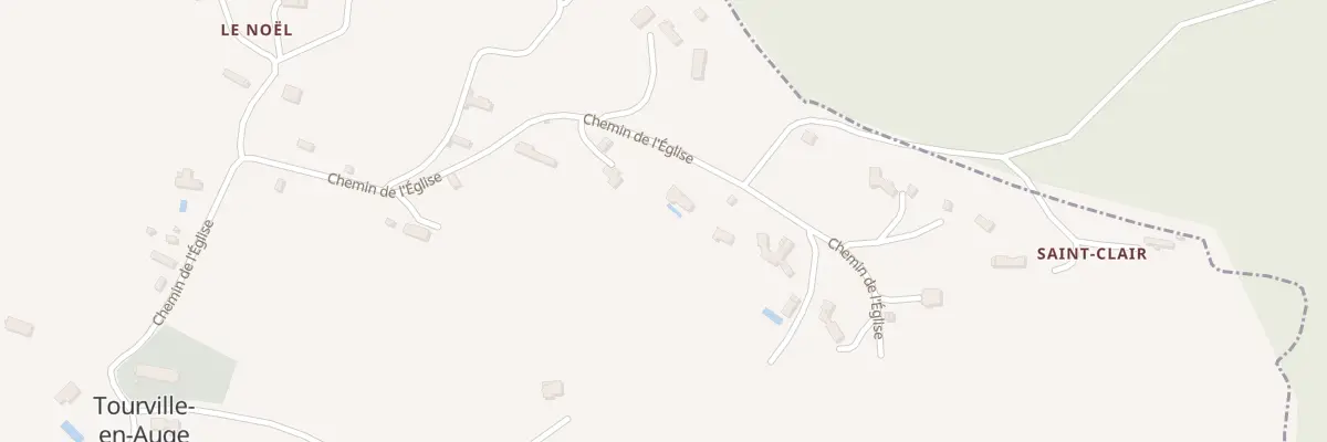 Plan du 42 Che de l’Église à Tourville-en-Auge