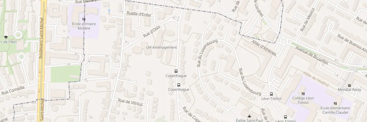Plan du 22 Rue de Budapest au Mans