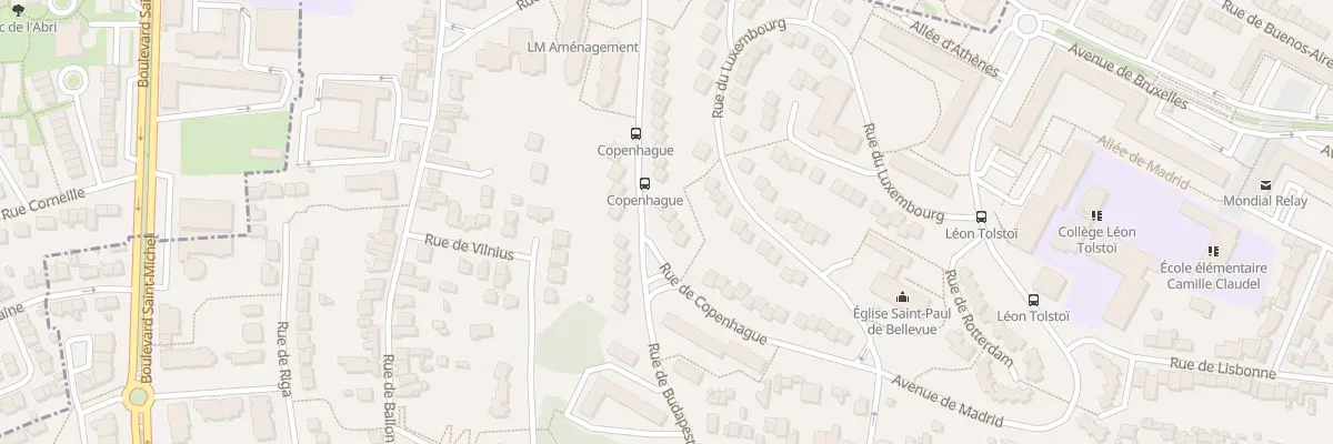 Plan du 6 Rue de Budapest au Mans