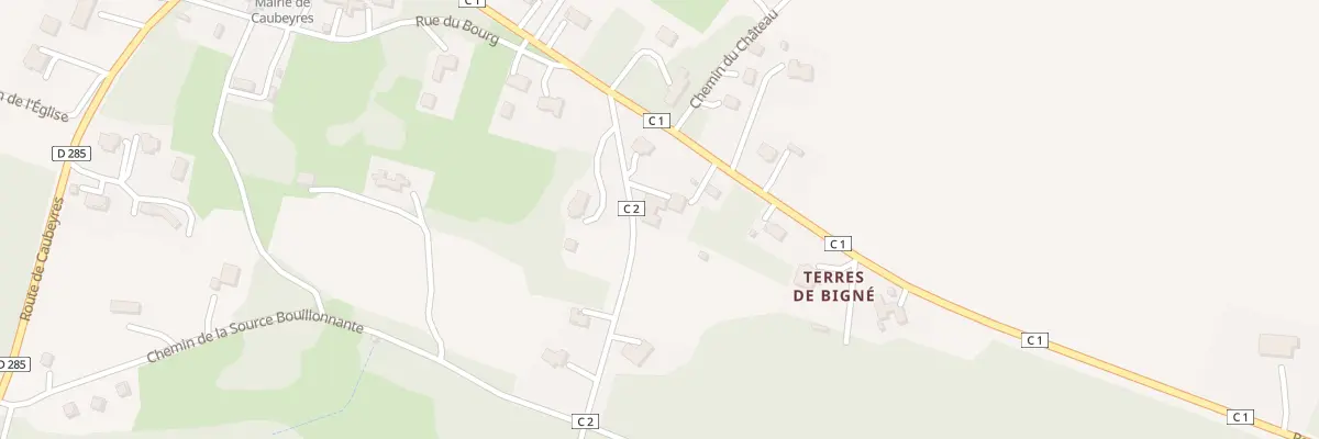 Plan du 54A Terres de Bigne à Caubeyres