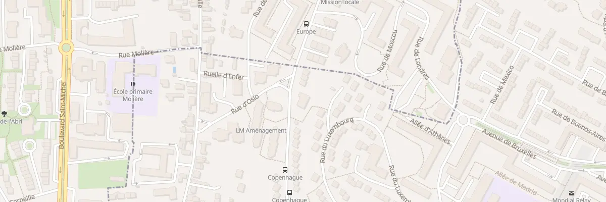 Plan du 30 Rue de Budapest au Mans