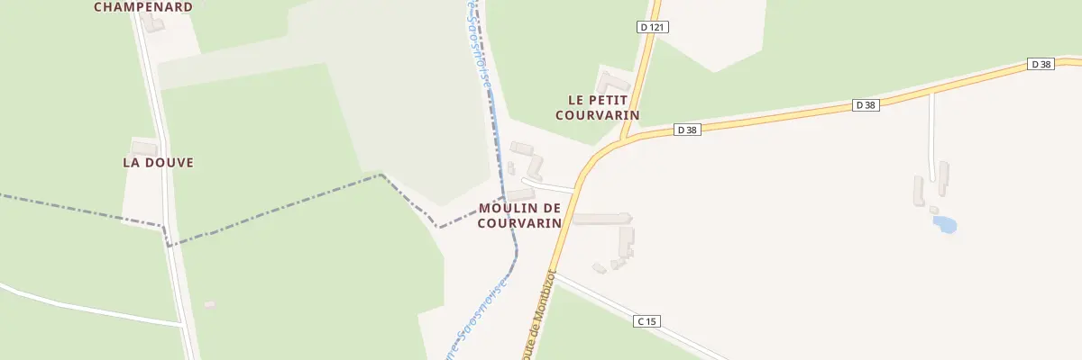 Plan du 5391 Moulin de Courvarin à Teillé