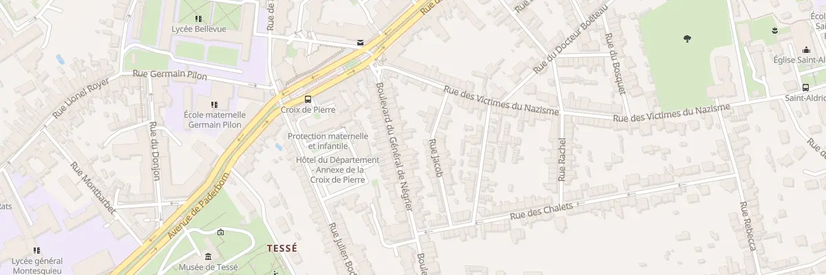 Plan du 17 Bd du Général de Négrier au Mans