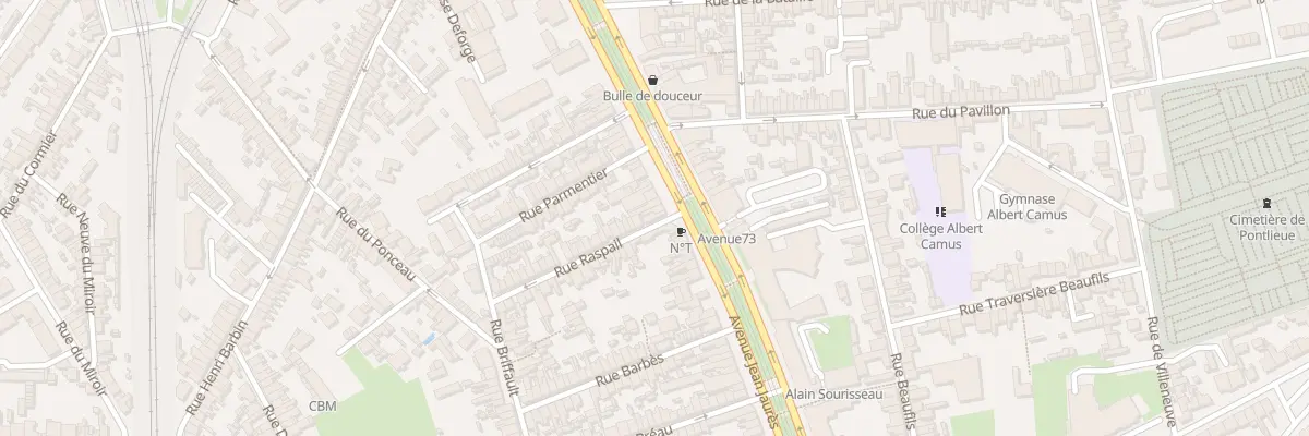 Plan du 2 Rue Raspail au Mans