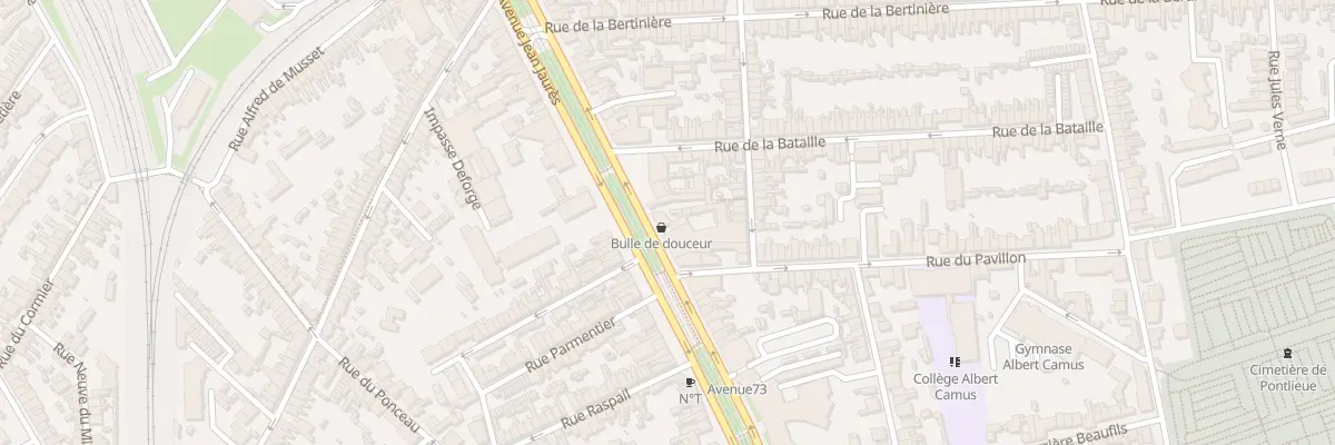 Plan du 83 Av Jean Jaurès au Mans