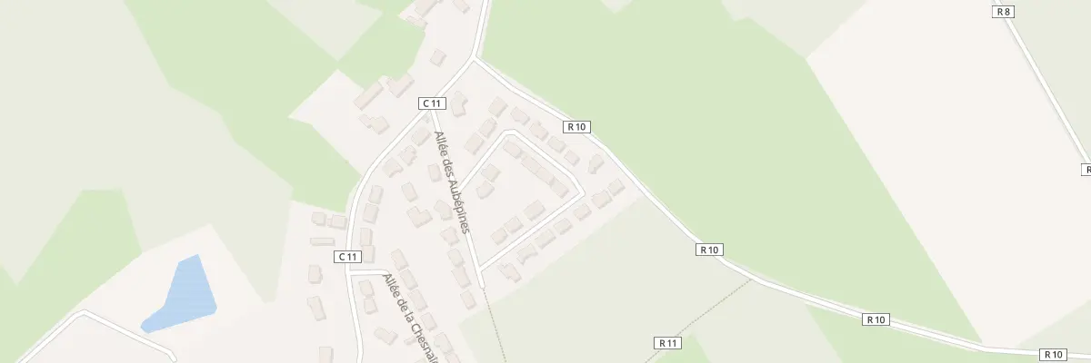 Plan du 10 All des Eglantiers à Moncé-en-Belin