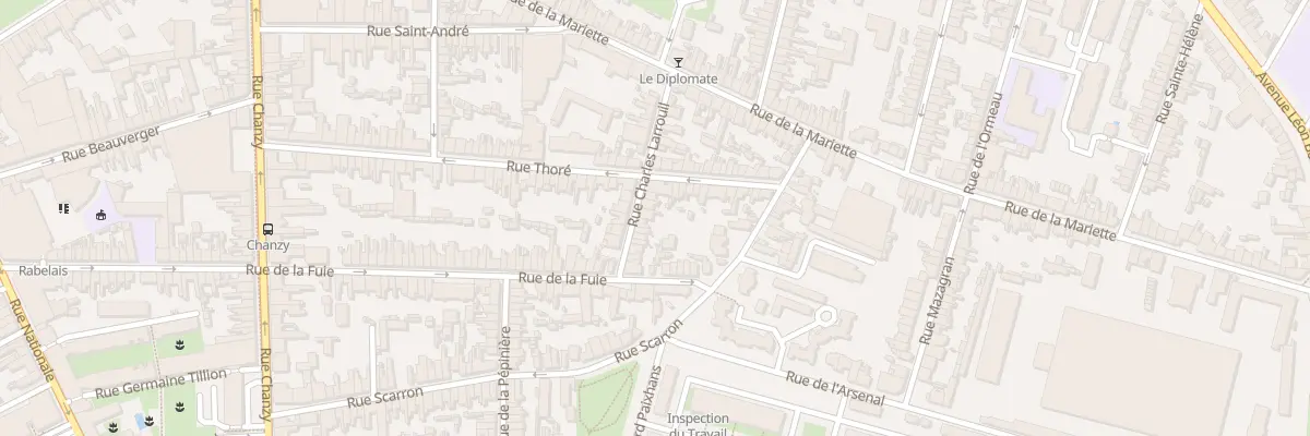 Plan du 13 Rue Charles Larrouil au Mans