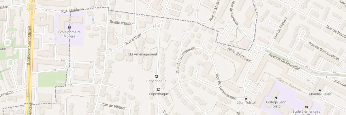 Plan du 23 Rue du Luxembourg au Mans