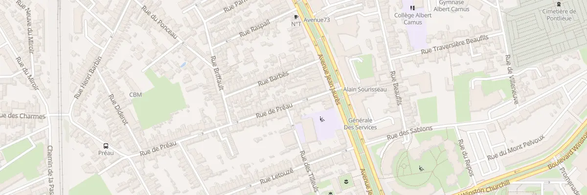 Plan du 16 Rue de Preau au Mans