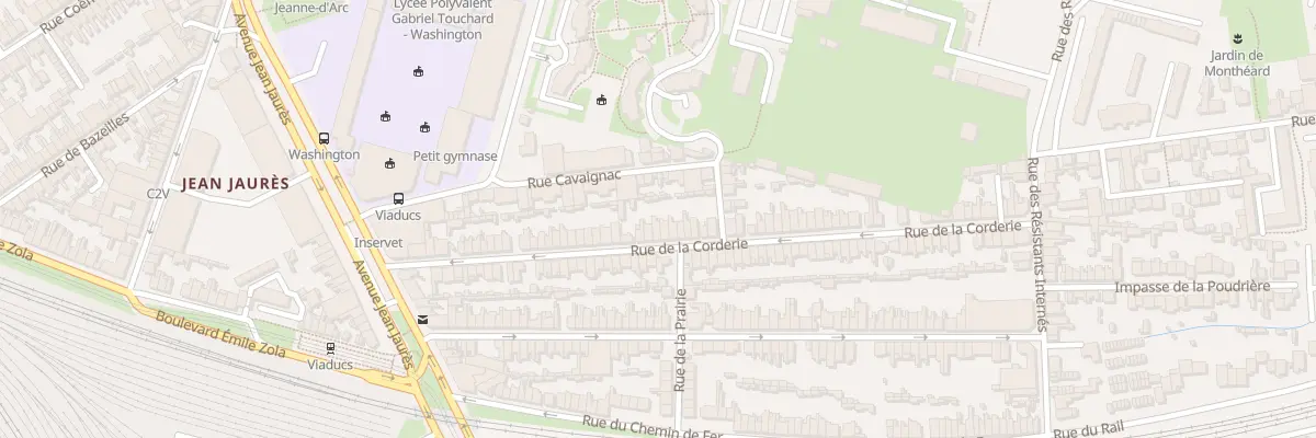 Plan du 55 Rue de la Corderie au Mans