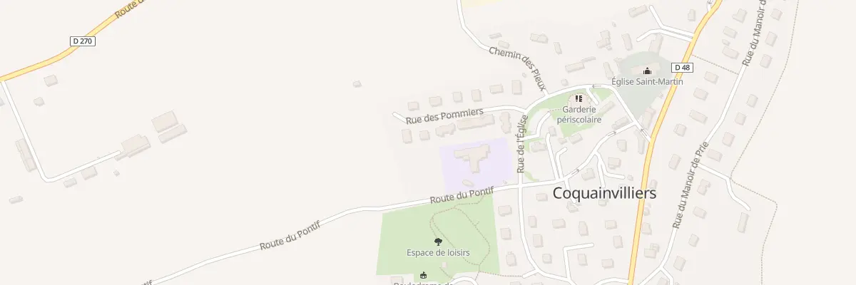 Plan du 13 Rue des Pommiers à Coquainvilliers