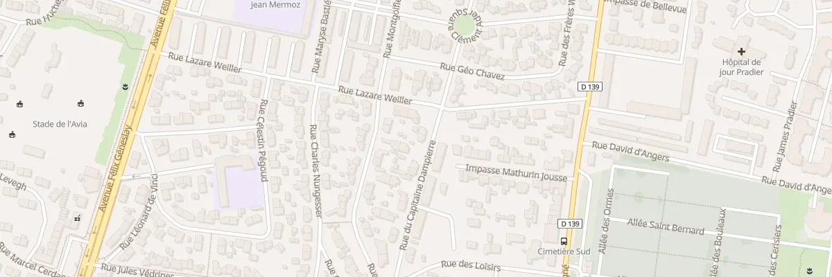 Plan du 6 Rue du Capitaine Dampierre au Mans