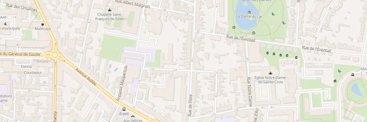 Plan du 88 Rue de Flore au Mans