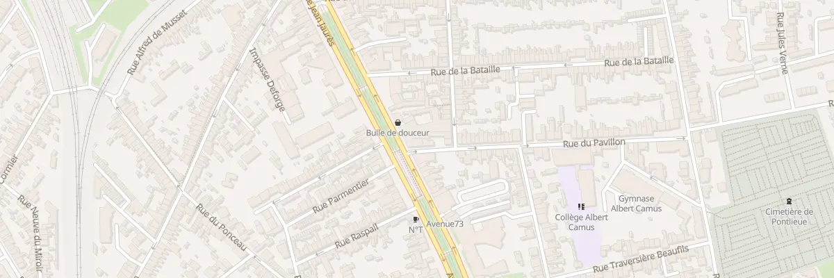 Plan du 89 Av Jean Jaurès au Mans