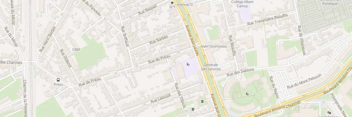 Plan du 15 Rue de Préau au Mans