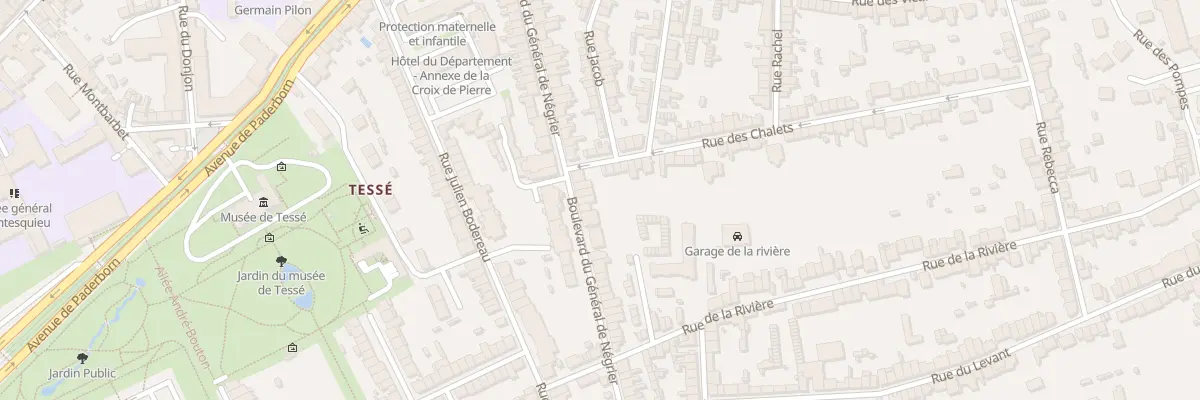 Plan du 51 Bd du Général de Négrier au Mans