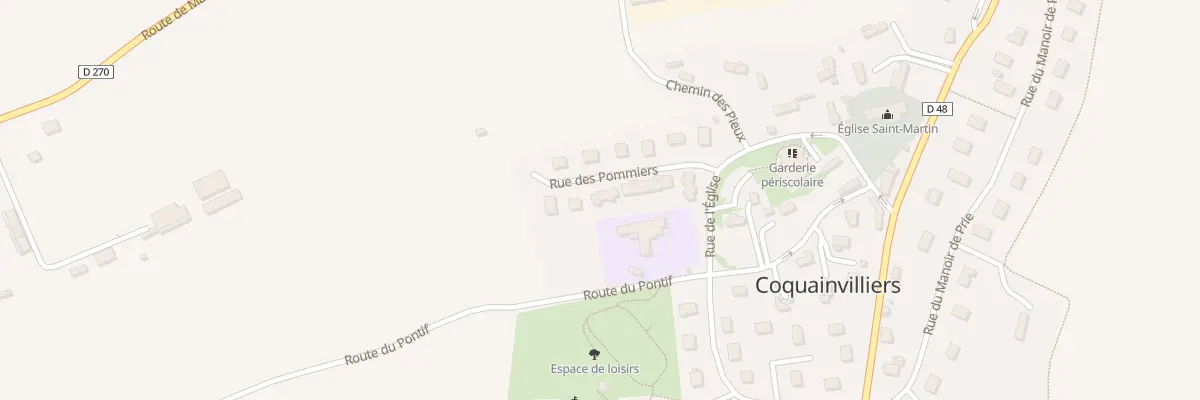 Plan du 11 Rue des Pommiers à Coquainvilliers