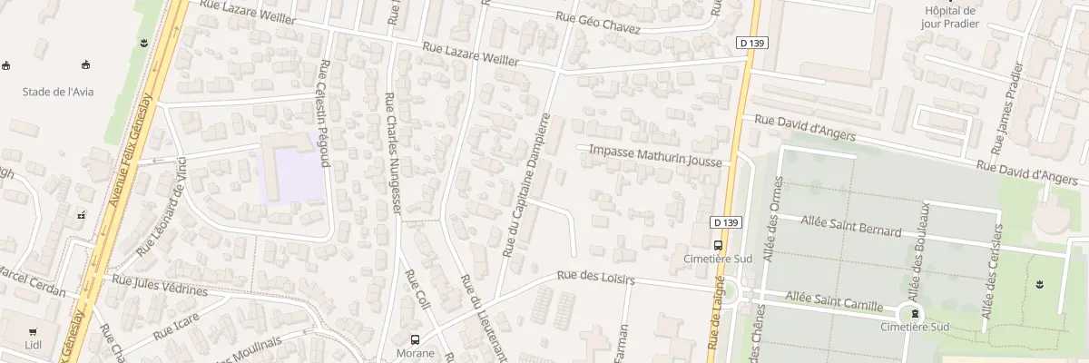 Plan du 5A Rue du Capitaine Dampierre au Mans