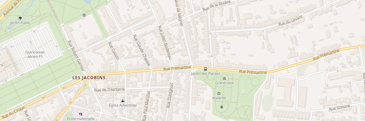 Plan du 39 Rue Prémartine au Mans