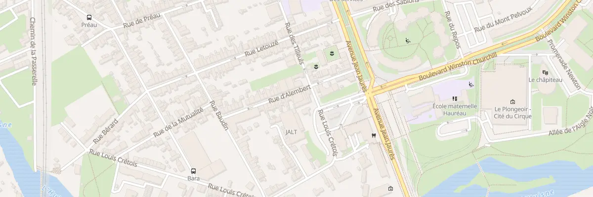 Plan du 11 Rue d’Alembert au Mans