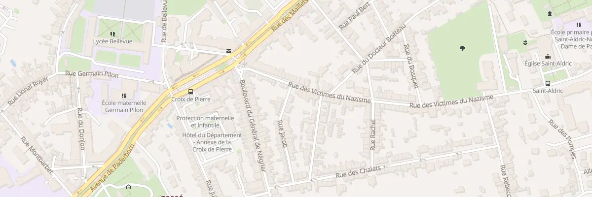 Plan du 22 Rue des Victimes du Nazisme au Mans