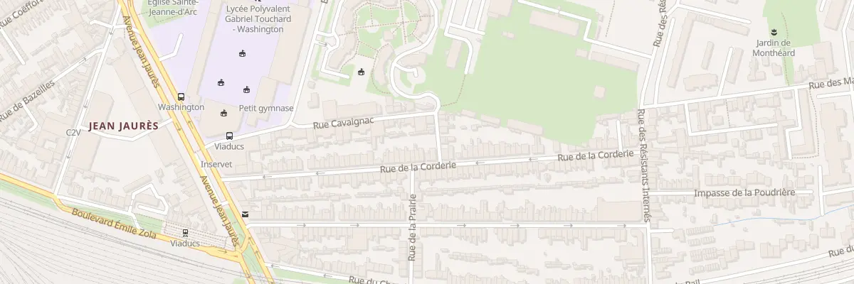 Plan du 65B Rue de la Corderie au Mans