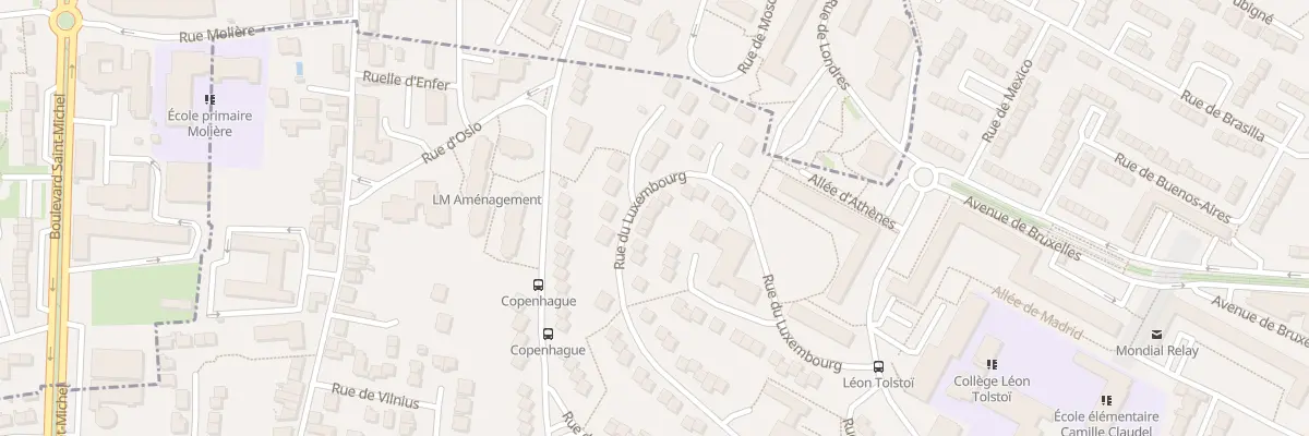 Plan du 26 Rue du Luxembourg au Mans