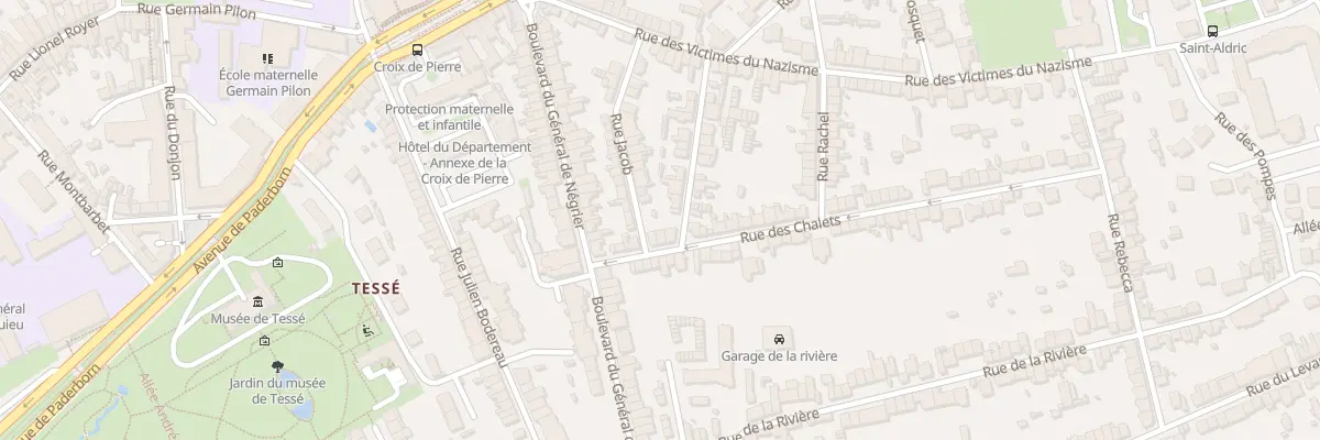 Plan du 7 Rue des Chalets au Mans