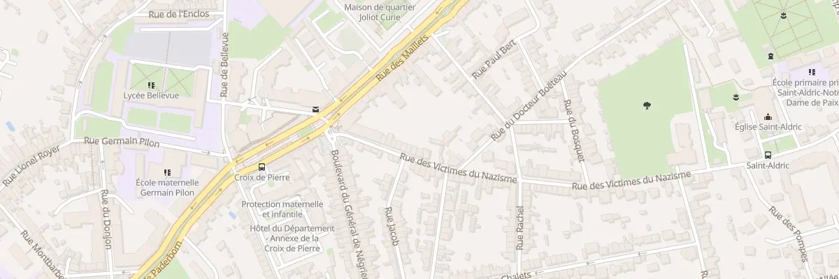 Plan du 19 Rue des Victimes du Nazisme au Mans
