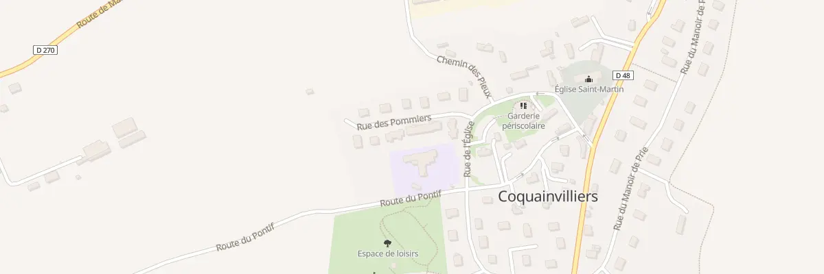 Plan du 7 Rue des Pommiers à Coquainvilliers