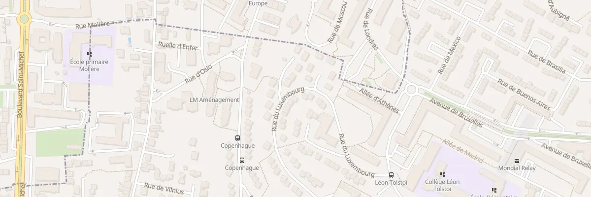 Plan du 30 Rue du Luxembourg au Mans