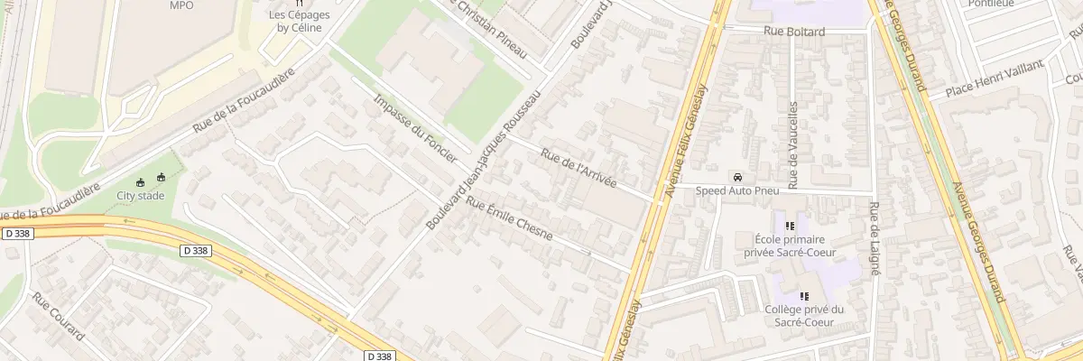 Plan du 17 Rue de l’Arrivée au Mans