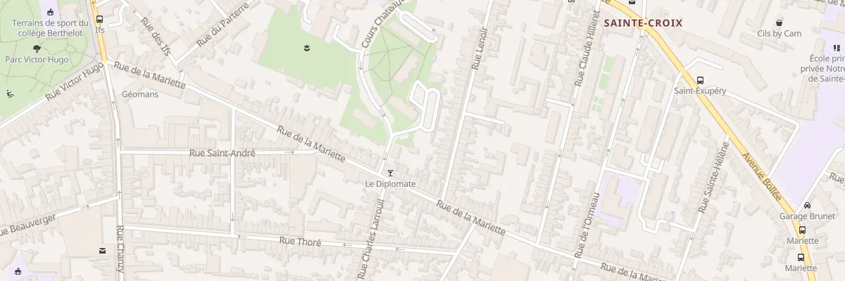 Plan du 36 Rue Lenoir au Mans