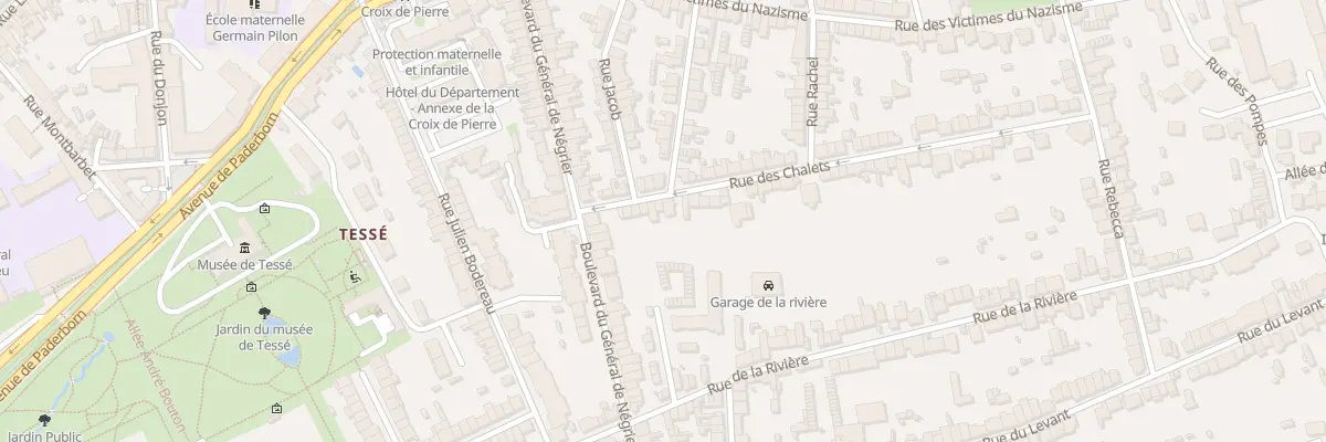 Plan du 10 Rue des Chalets au Mans