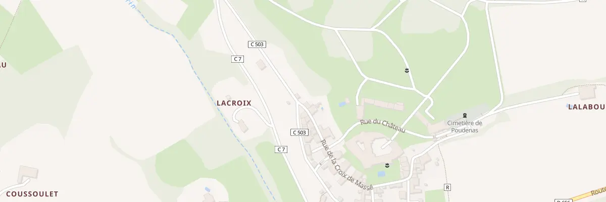 Plan du 1 Rue de la Croix de Massé à Poudenas