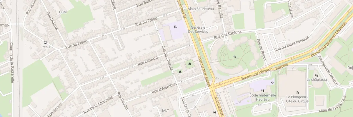 Plan du 13 Rue Letouzé au Mans
