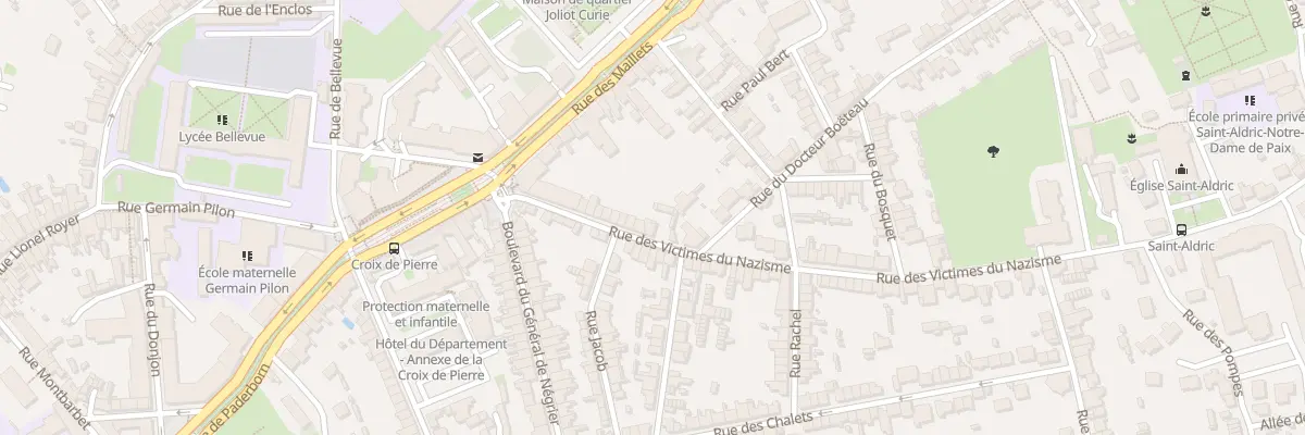 Plan du 23 Rue des Victimes du Nazisme au Mans