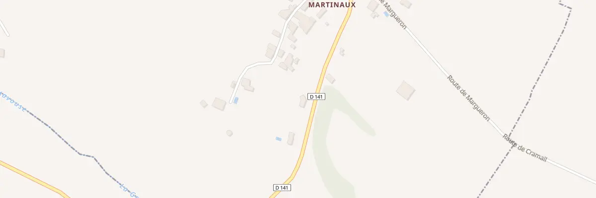 Plan de Village des Martineaux aux Lèves-et-Thoumeyragues