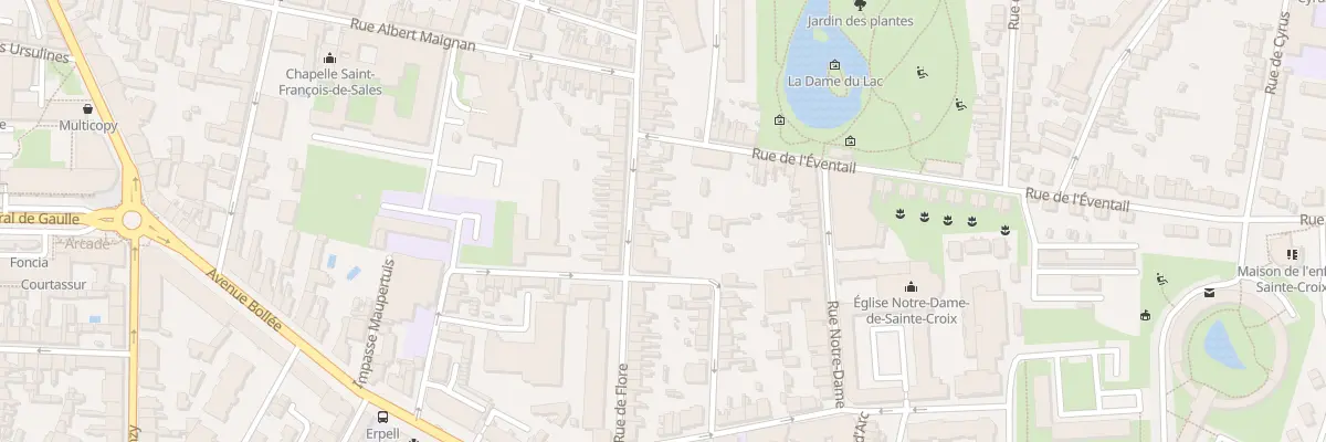 Plan du 81 Rue de Flore au Mans
