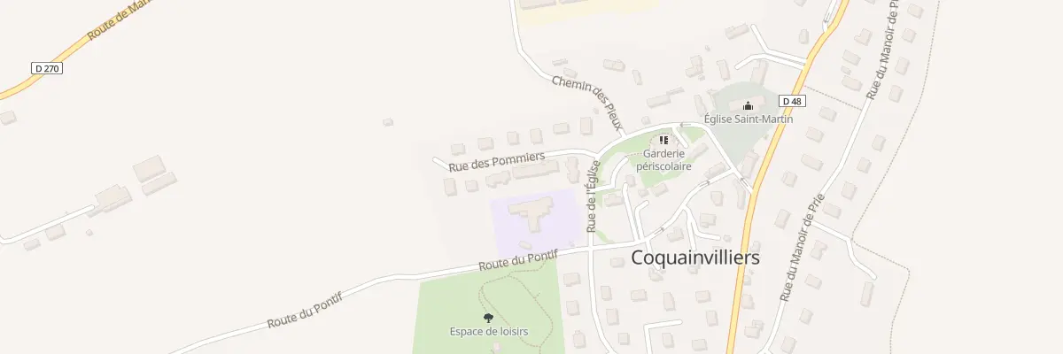 Plan du 5 Rue des Pommiers à Coquainvilliers